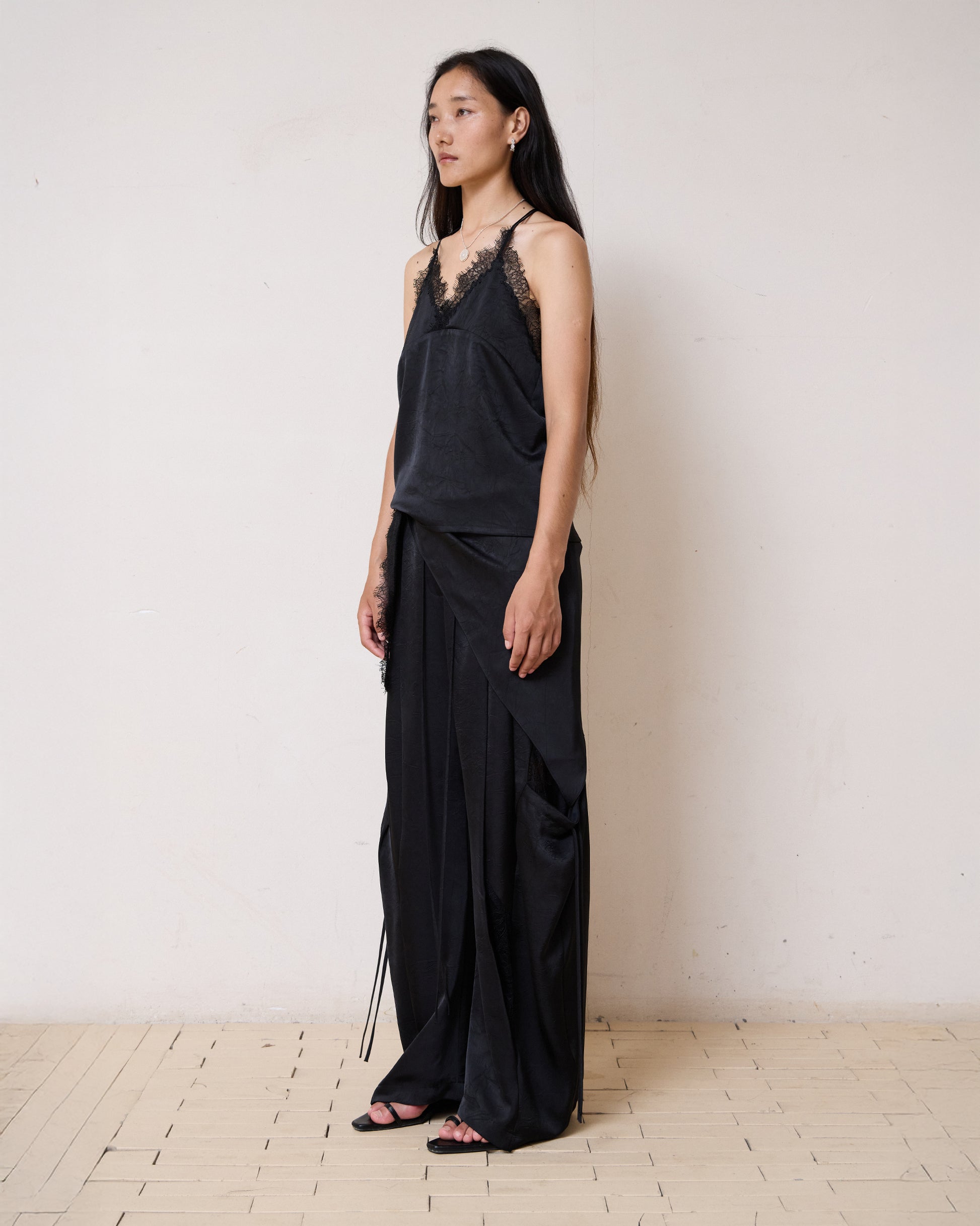 EMBROIDERED LACE CAMI