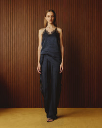 EMBROIDERED LACE CAMI