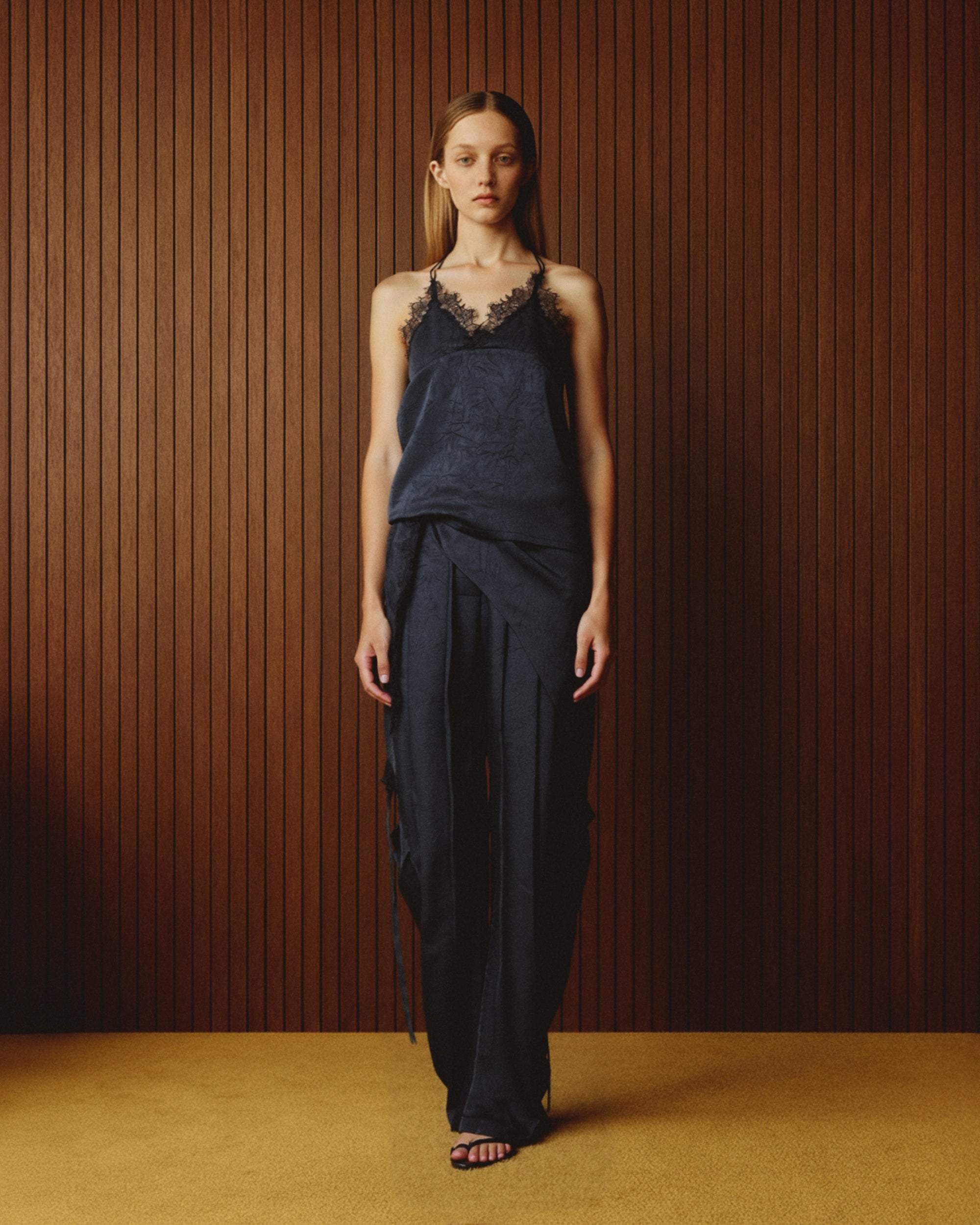 EMBROIDERED LACE CAMI