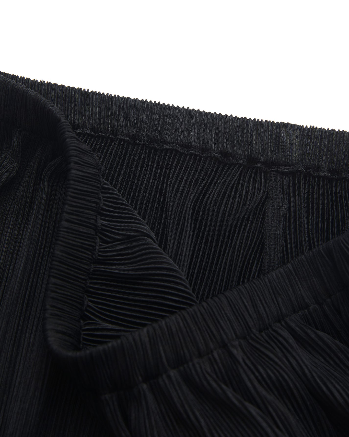 FINE PLEATED LONG LEG PANTS