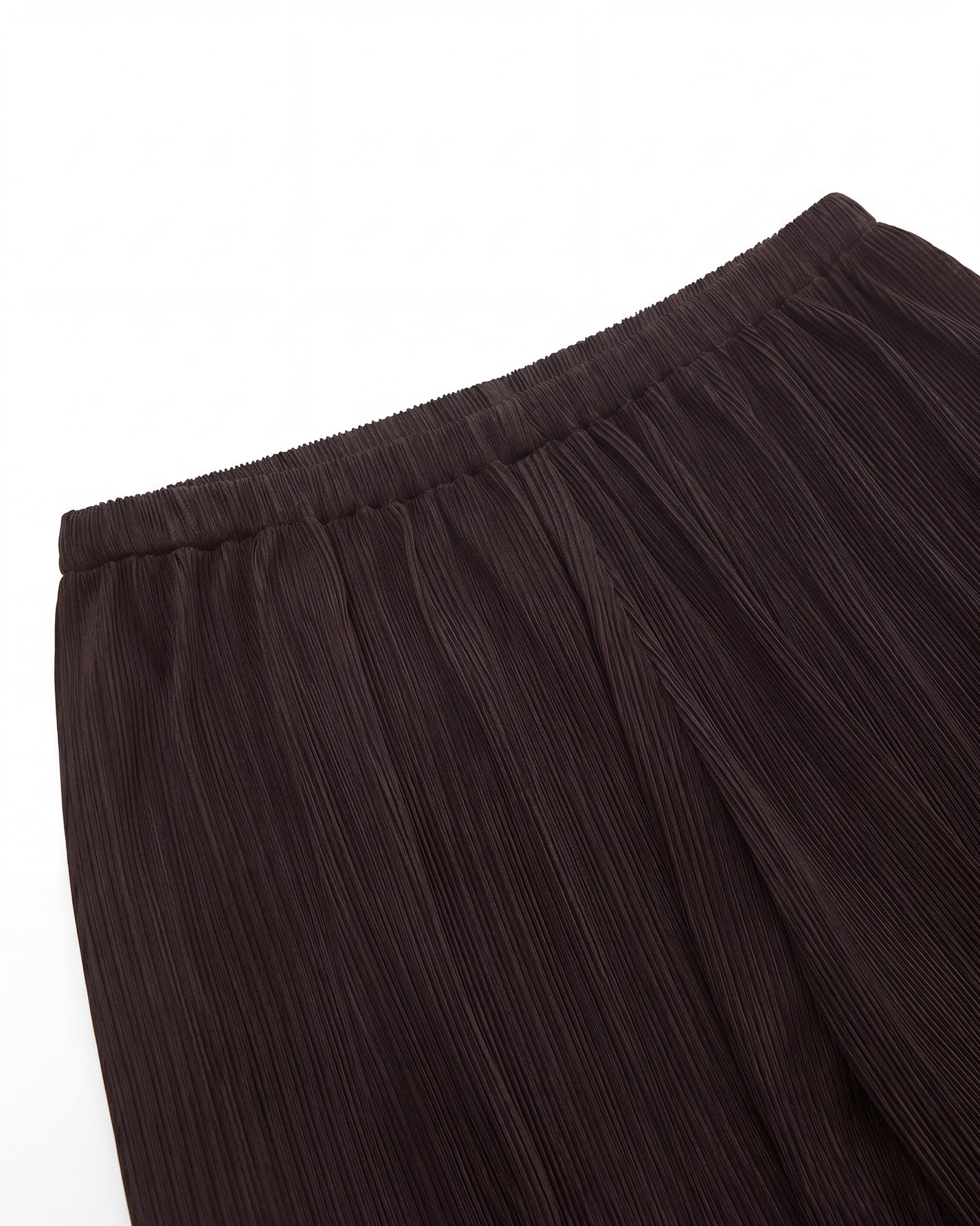 FINE PLEATED LONG LEG PANTS
