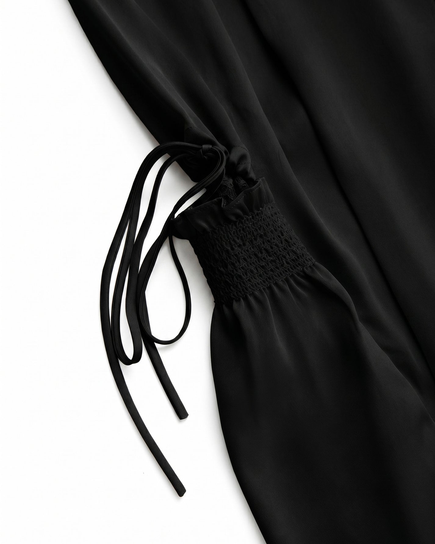SATIN RUCHED LACE WORK PANTS