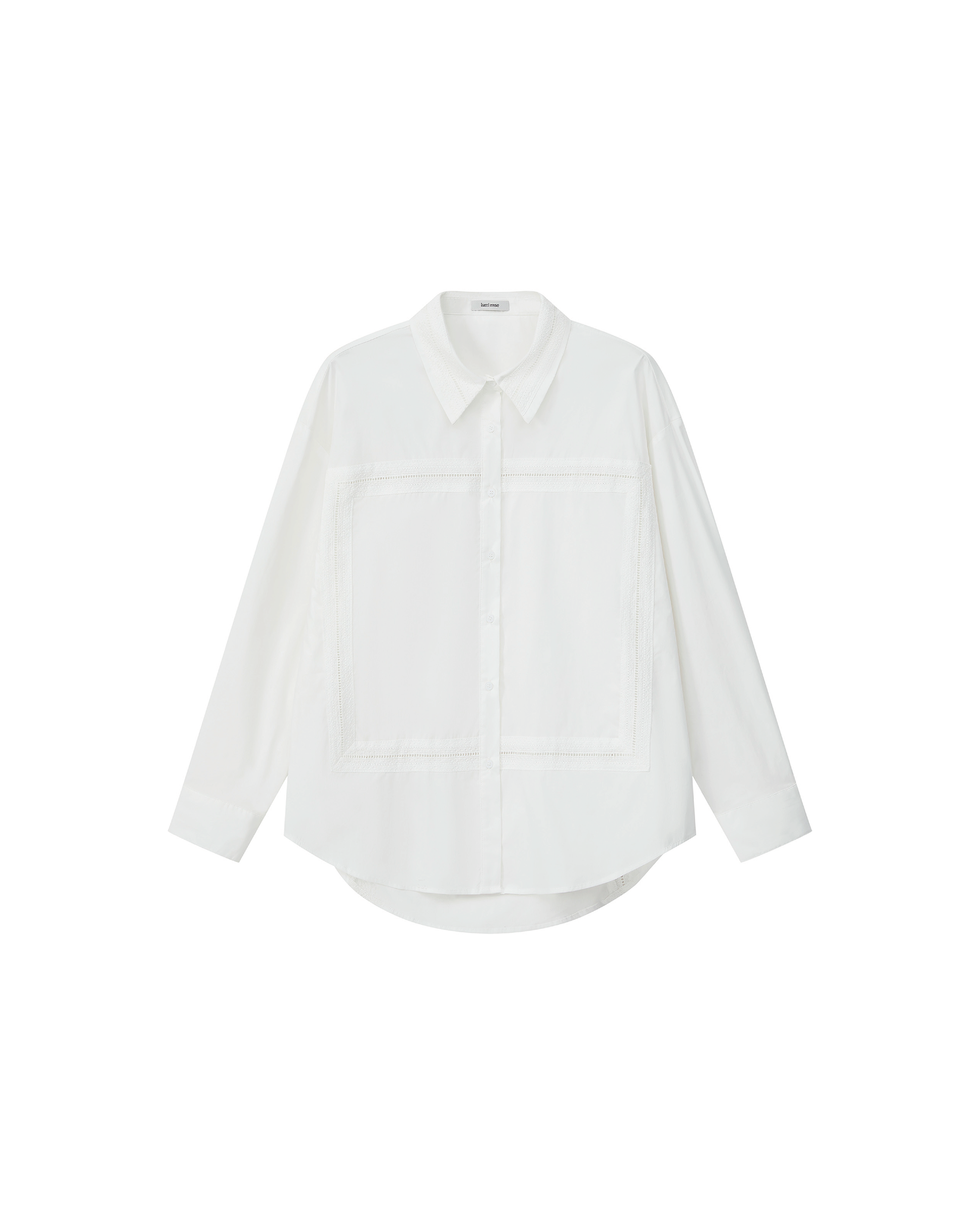 LACE EMBROIDERED MATTE SHIRT