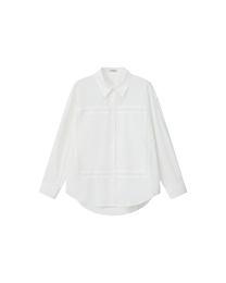 LACE EMBROIDERED MATTE SHIRT