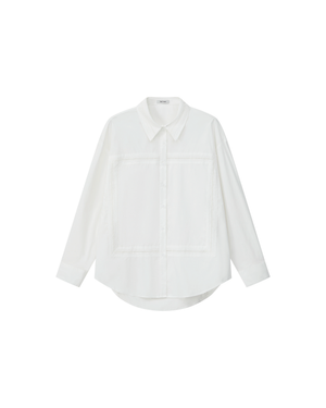 LACE EMBROIDERED MATTE SHIRT
