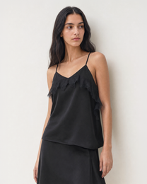 SATIN LACE STRAP CAMISOLE