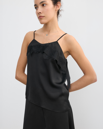 SATIN LACE STRAP CAMISOLE