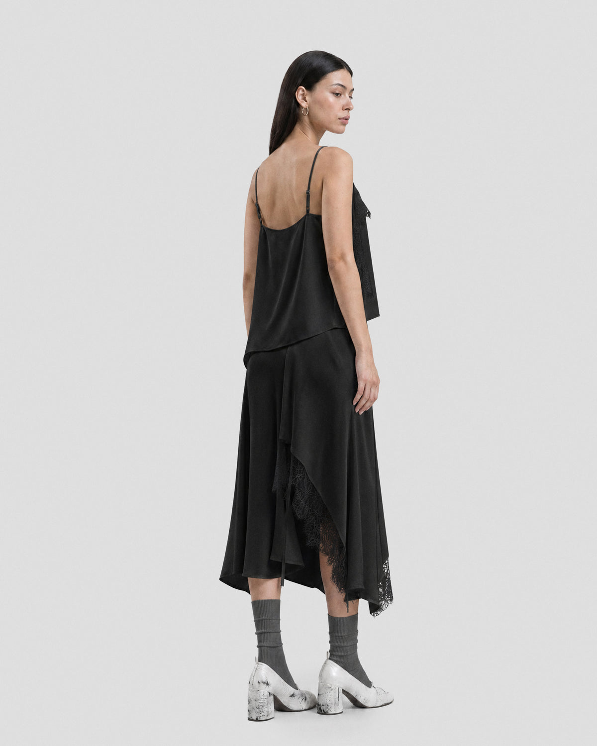 SATIN LACE STRAP CAMISOLE