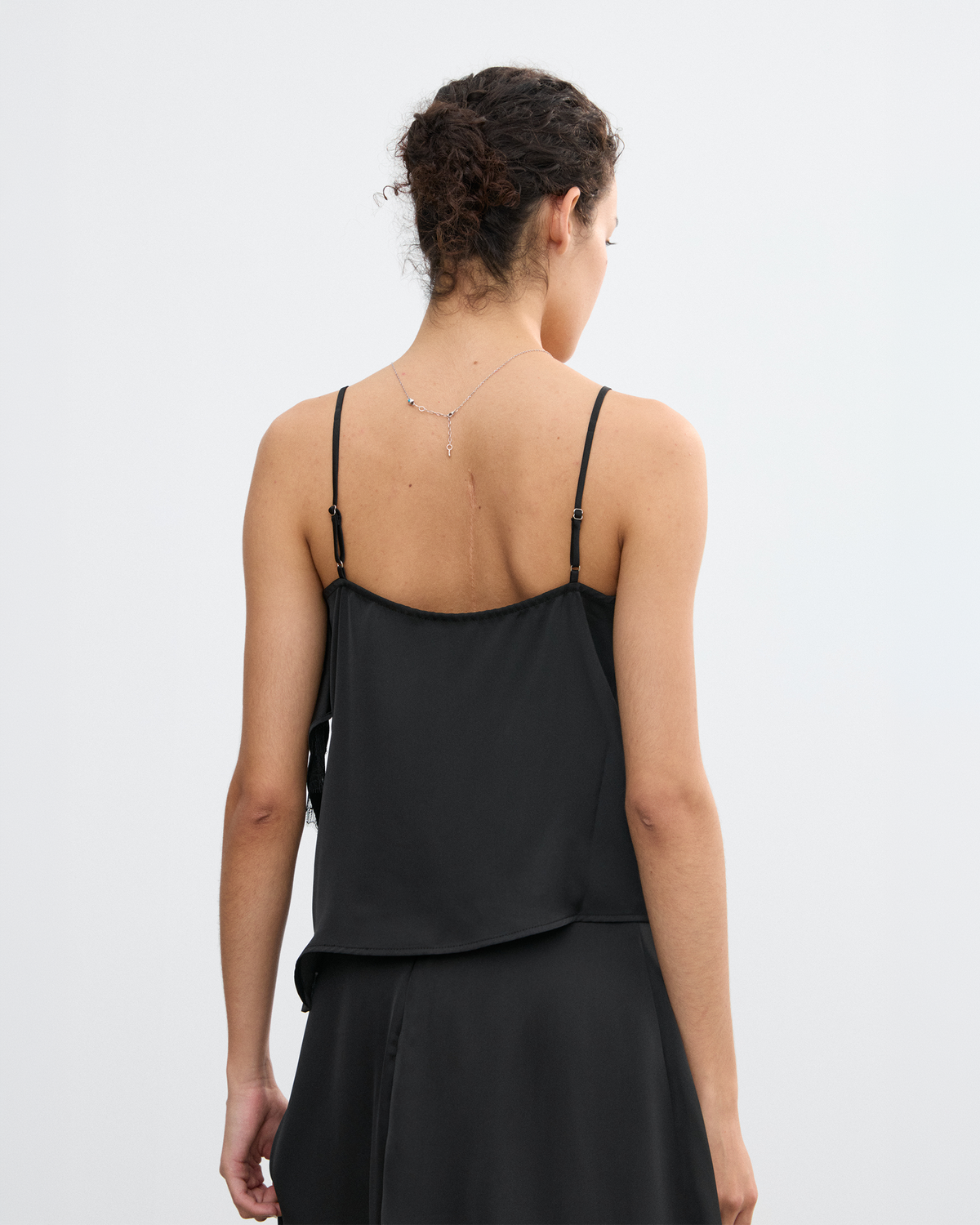 SATIN LACE STRAP CAMISOLE