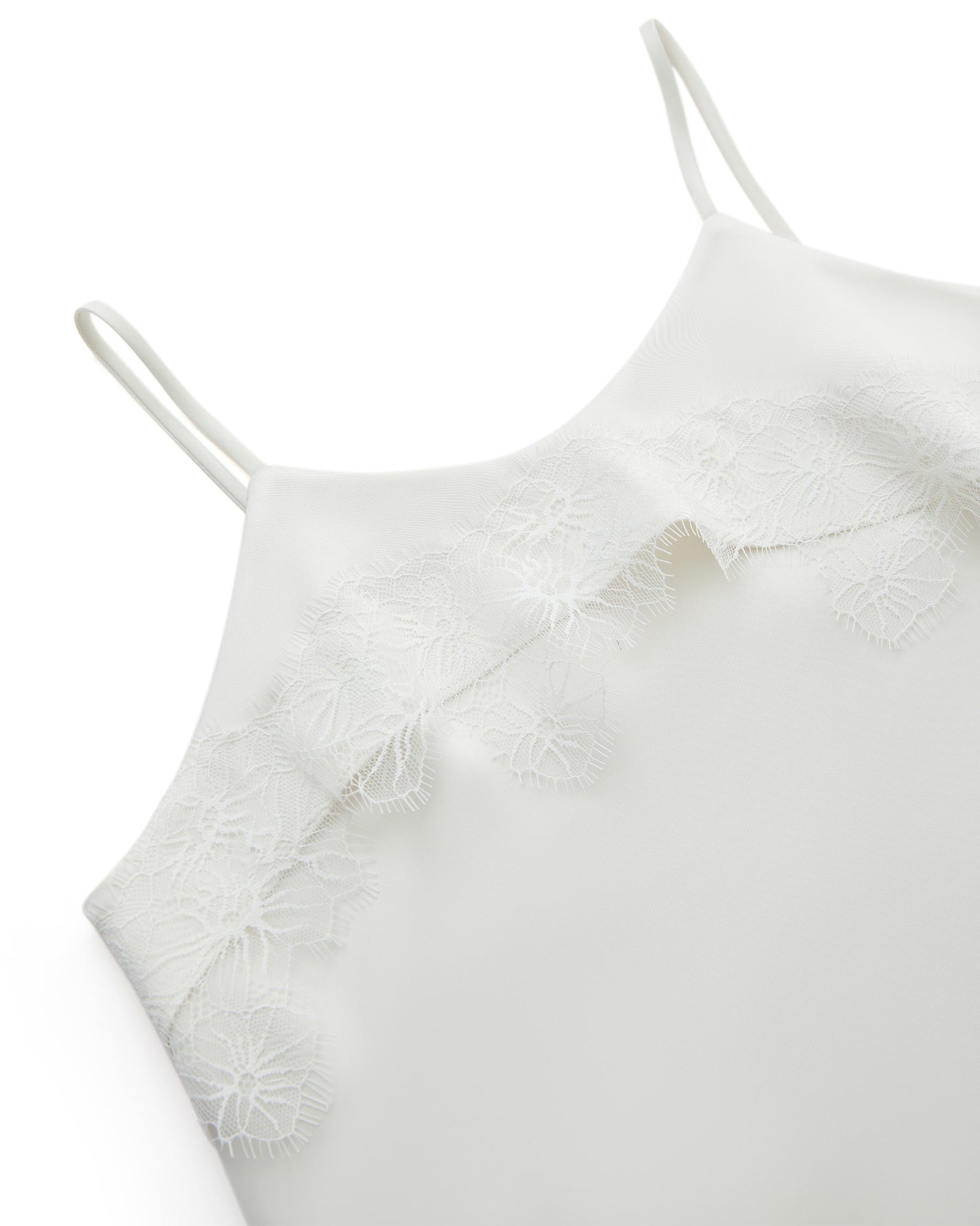 SATIN LACE STRAP CAMISOLE