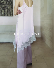 FOLD-OVER LACE PANTS